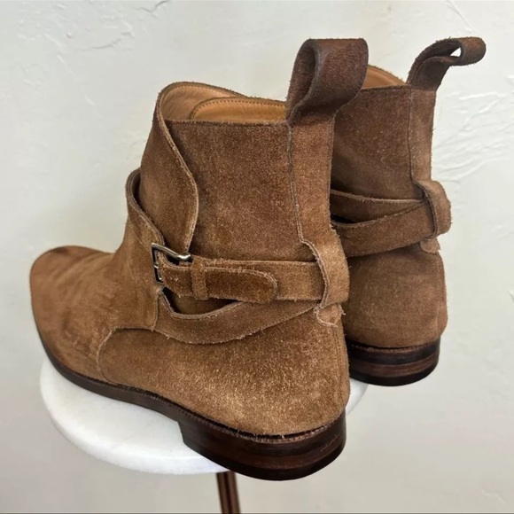 MEERMIN Men's Brown Rust Rapello Suede Boots - Size 11 - Picture 4 of 8